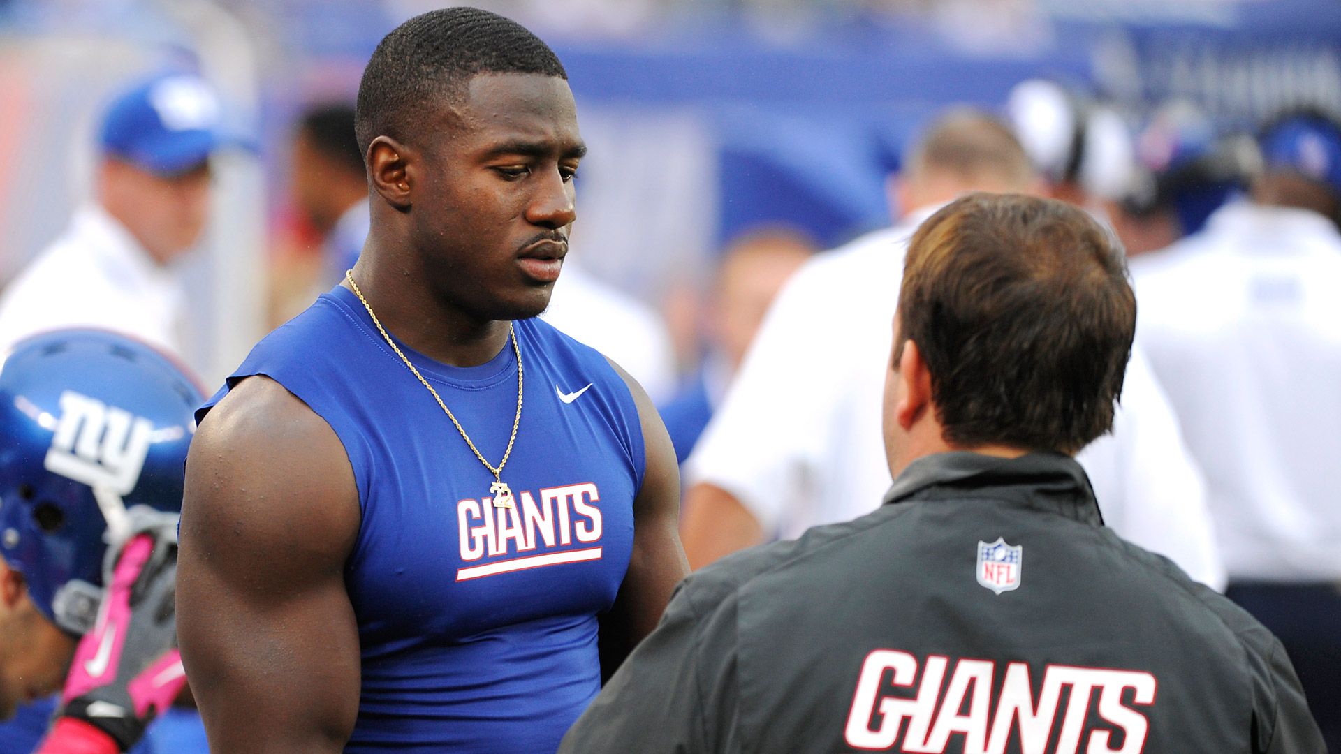 David Wilson of New York Giants fears neck injury is seasonending