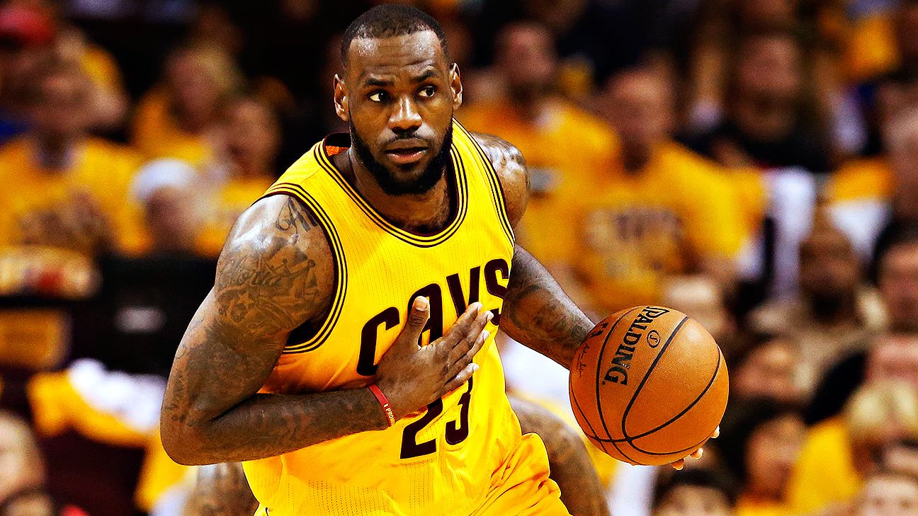 NBA Finals LeBron James of Cleveland Cavaliers says he is playing