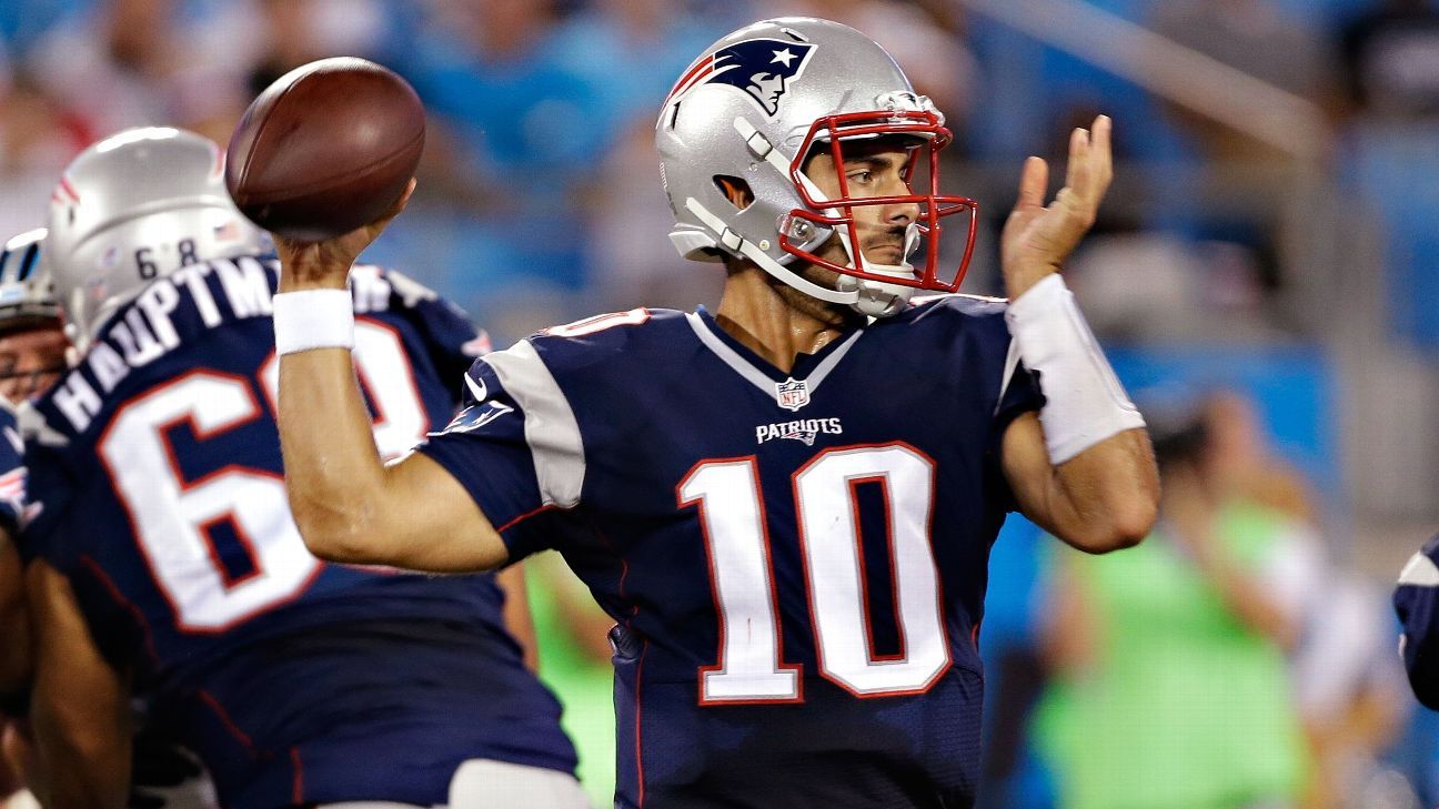 Patriots have seen 'great strides' in QB Jimmy Garoppolo over two years