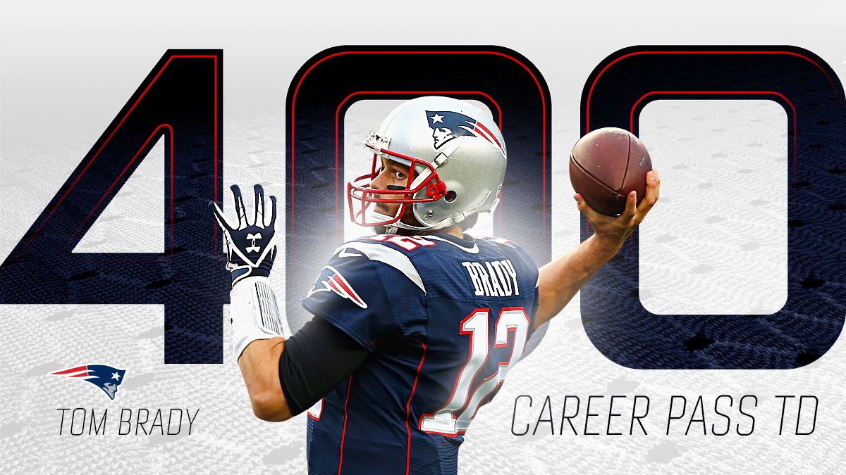 Tom Brady of New England Patriots becomes 4th NFL QB with 400 TD passes