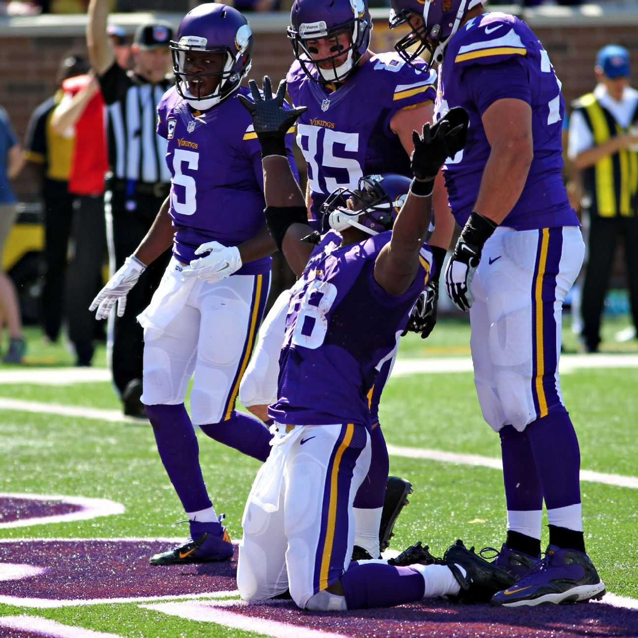 Peterson scores first TD since '13 in Vikes' win