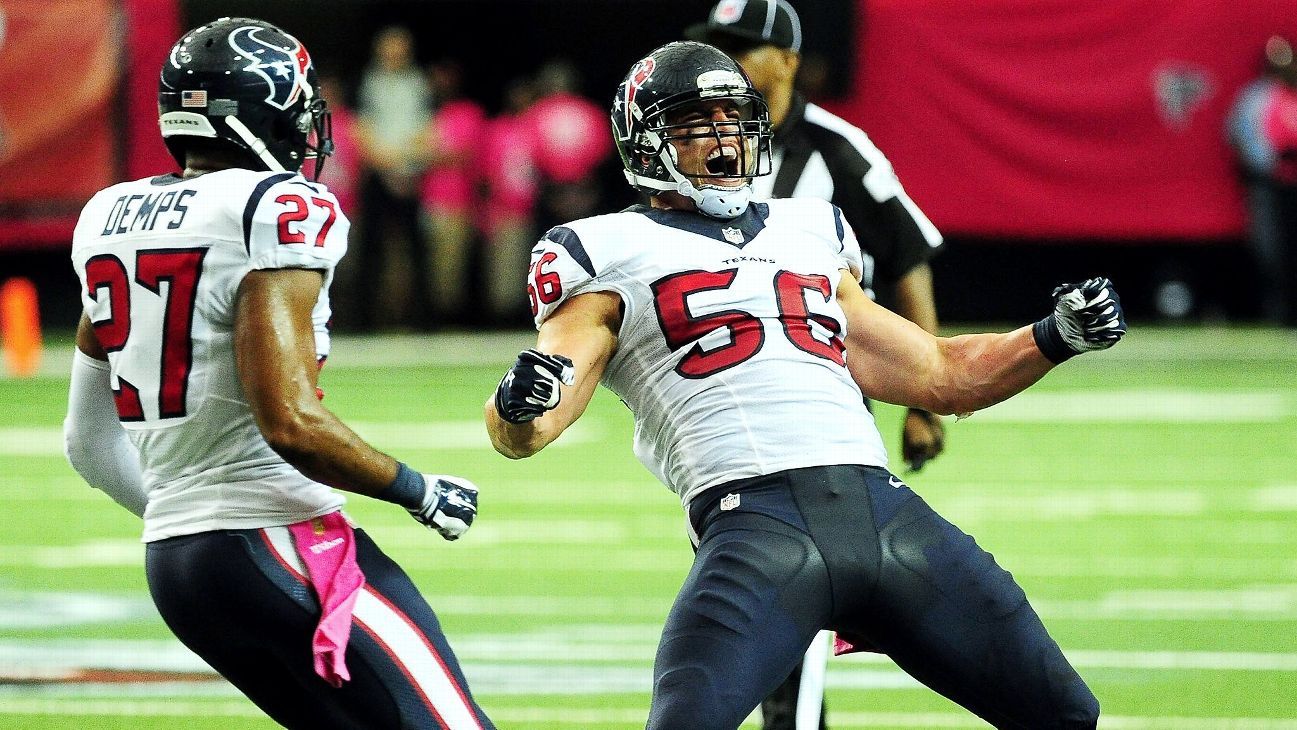 Texans' Cushing practices, 'possibility' he'll play