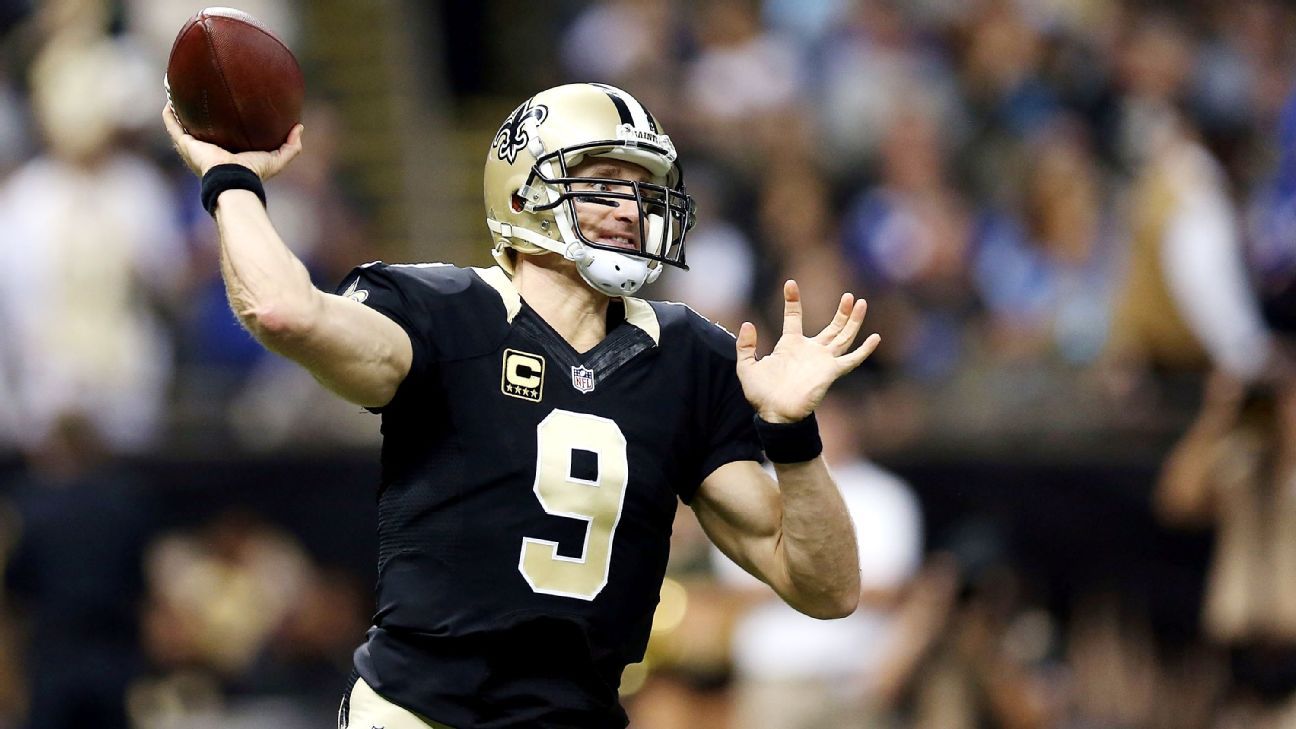 Drew Brees, Matthew Stafford have best chance at Peyton Manning's yardage record