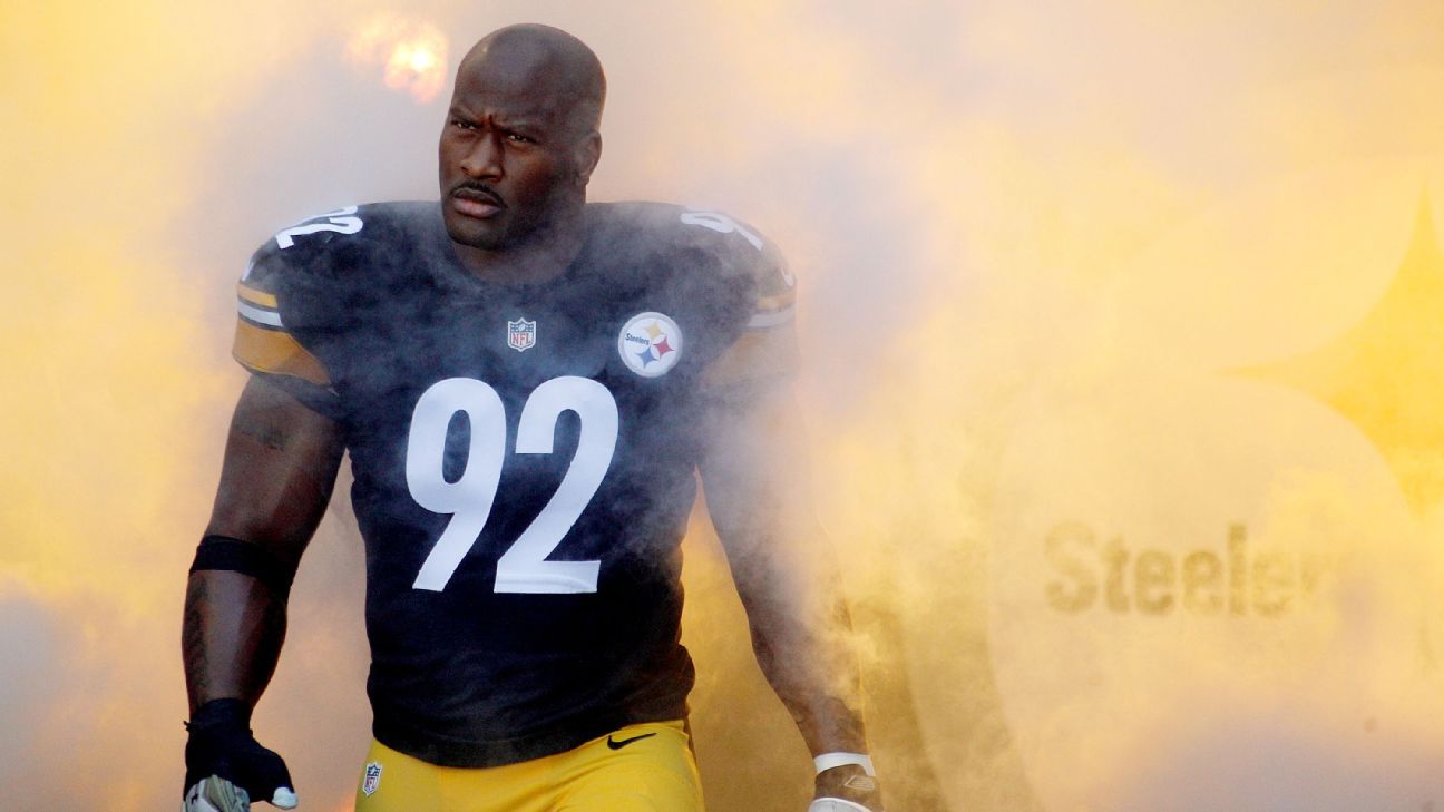 Steelers LB Harrison will return for 14th season