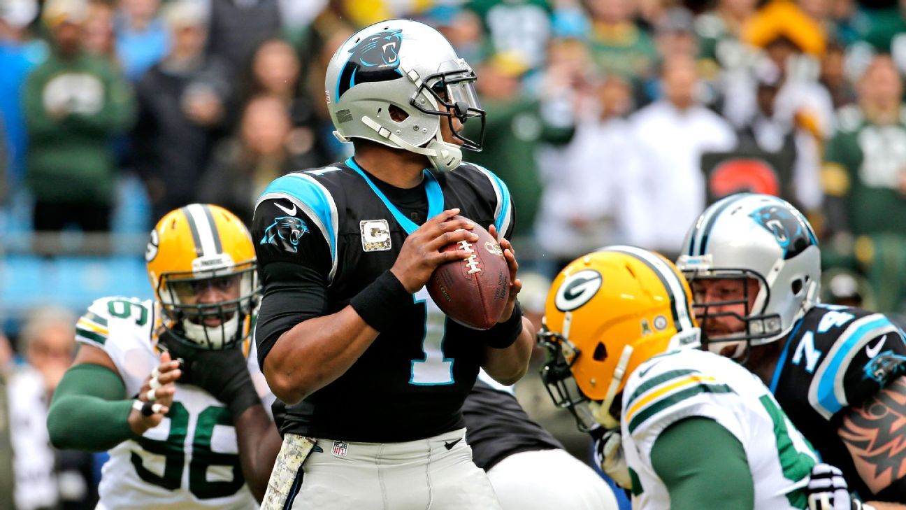 Cam Newton, Panthers dominate Packers in first half
