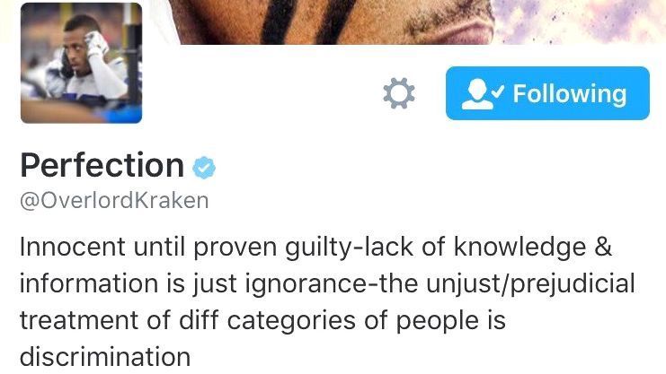 Hardy proclaims innocence in Twitter profile