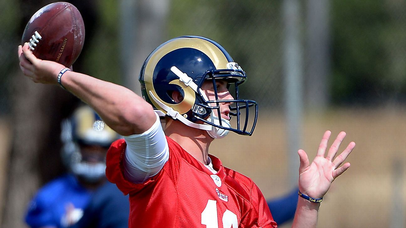 Things will speed up a bit for Jared Goff as Rams open OTAs