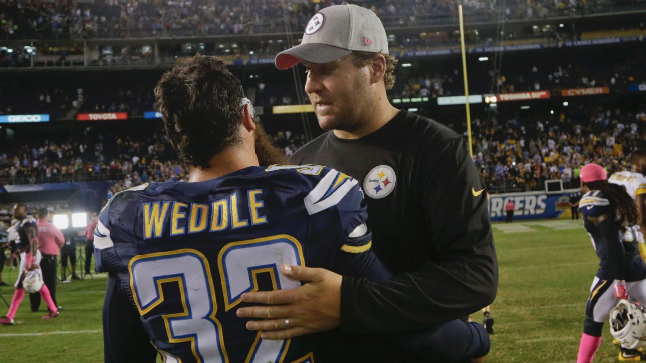 Eric Weddle wants to pick off, tick off his good friend Ben Roethlisberger