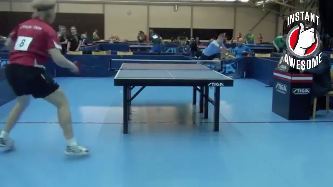 Physicsdefying ping pong shot