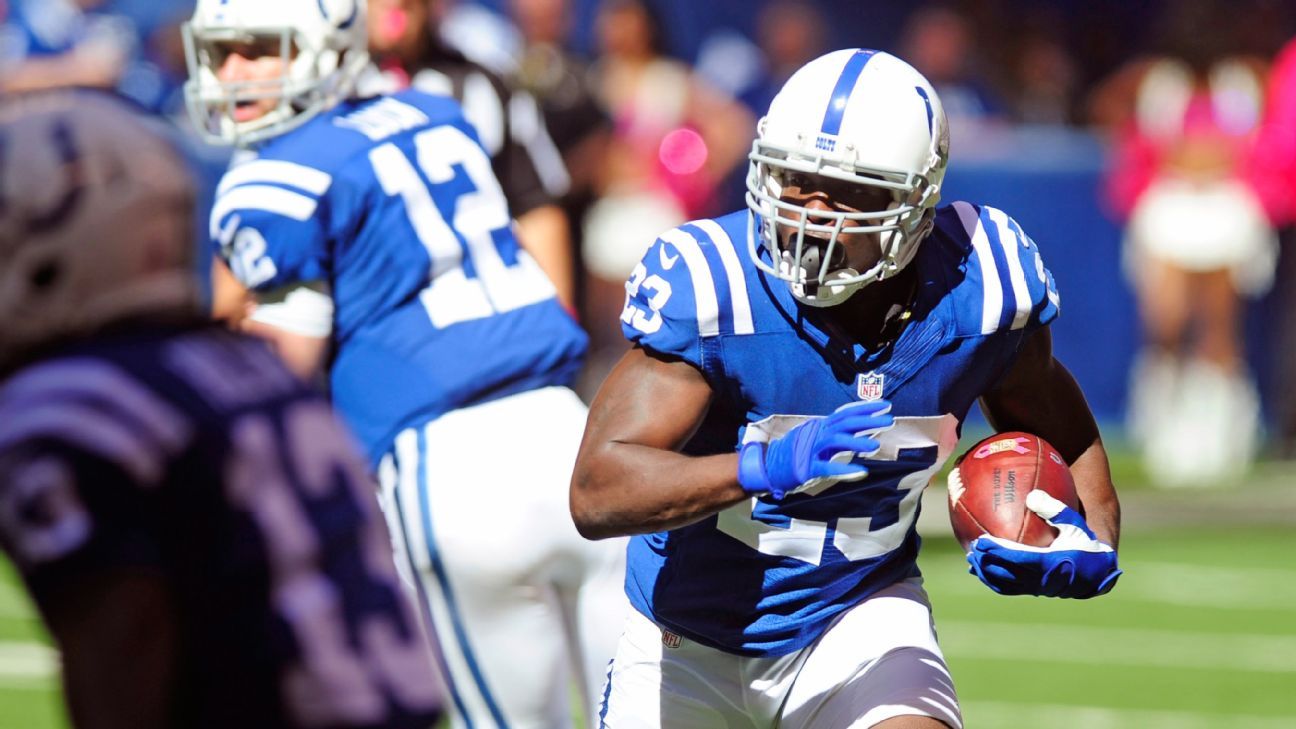 Frank Gore in control of starting job despite Colts' RB additions
