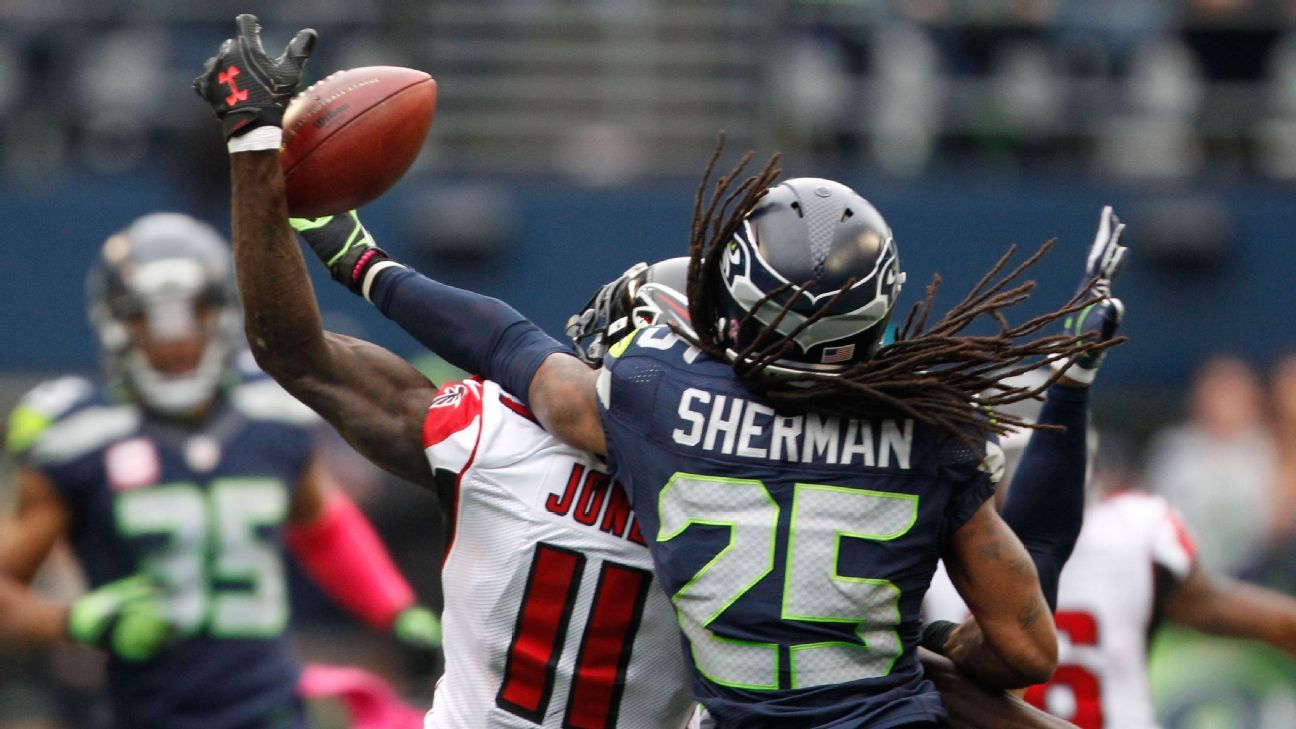 Falcons' Jones: Will alert refs if Seahawks hold
