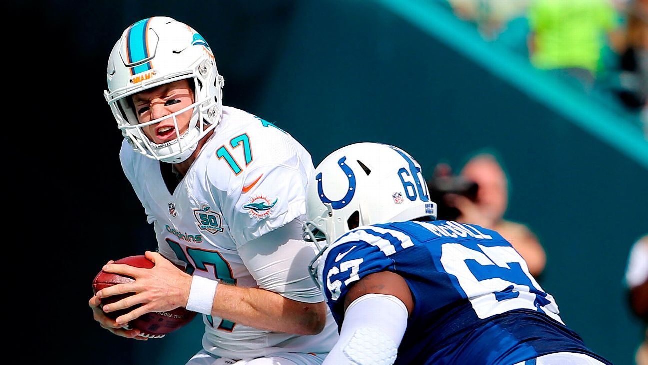 Colts keep their slim playoff hopes alive with a victory over Miami
