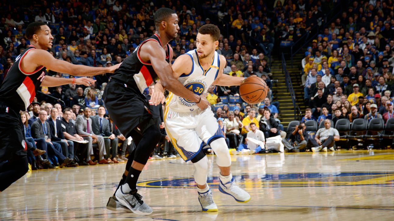 Golden State Warriors fight through Portland Trail Blazers' upset bid