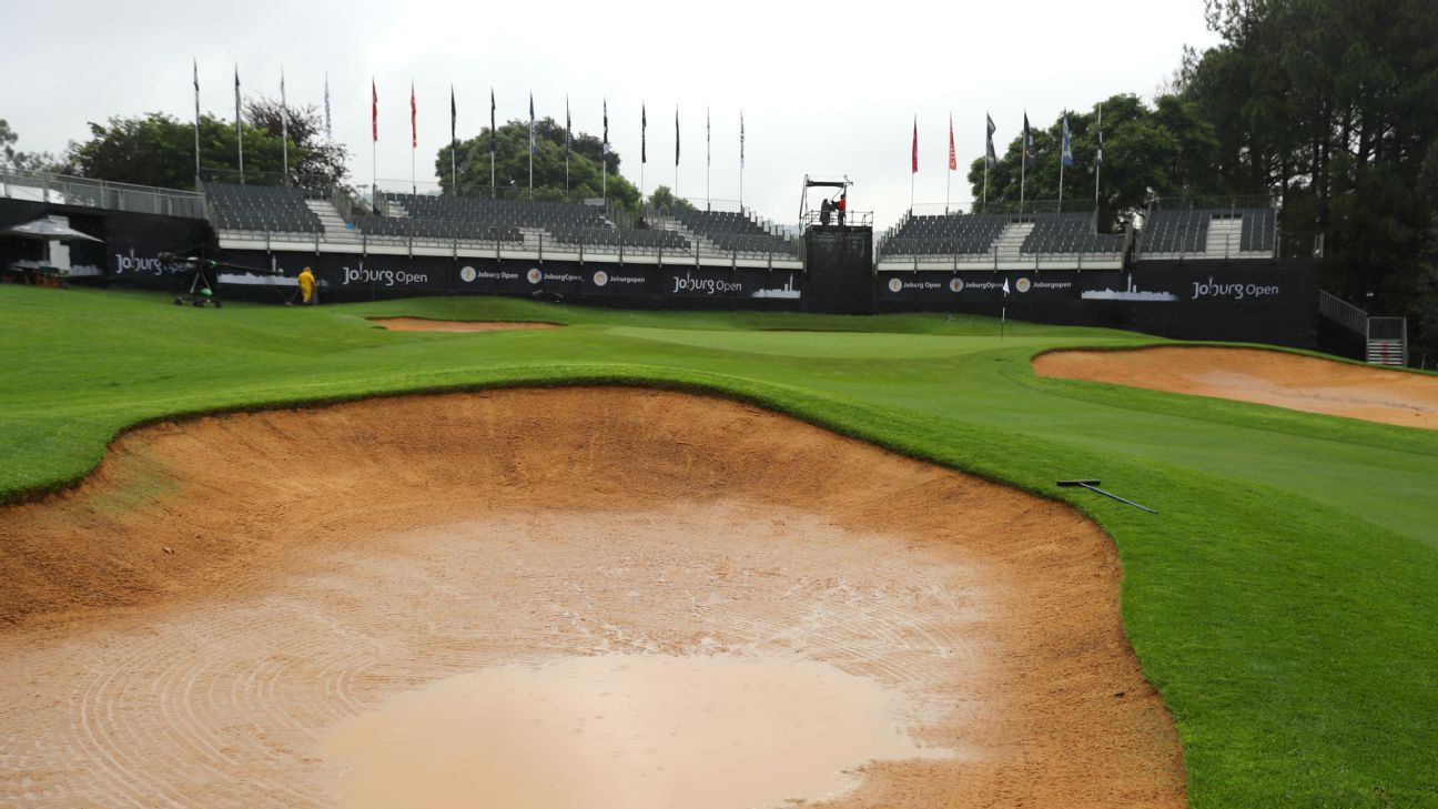 Joburg Open: Peterson leads; play suspended