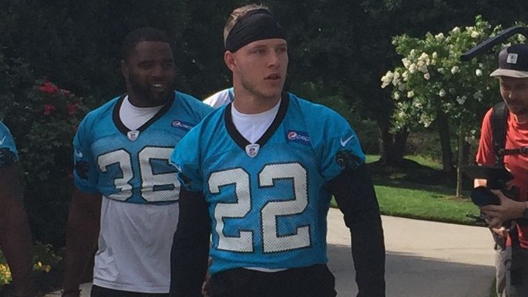 McCaffrey participates in 1st Panthers' practice
