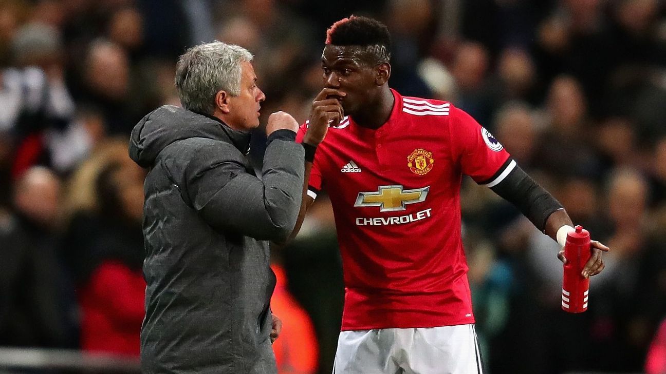 Image result for pogba mourinho's faceoff