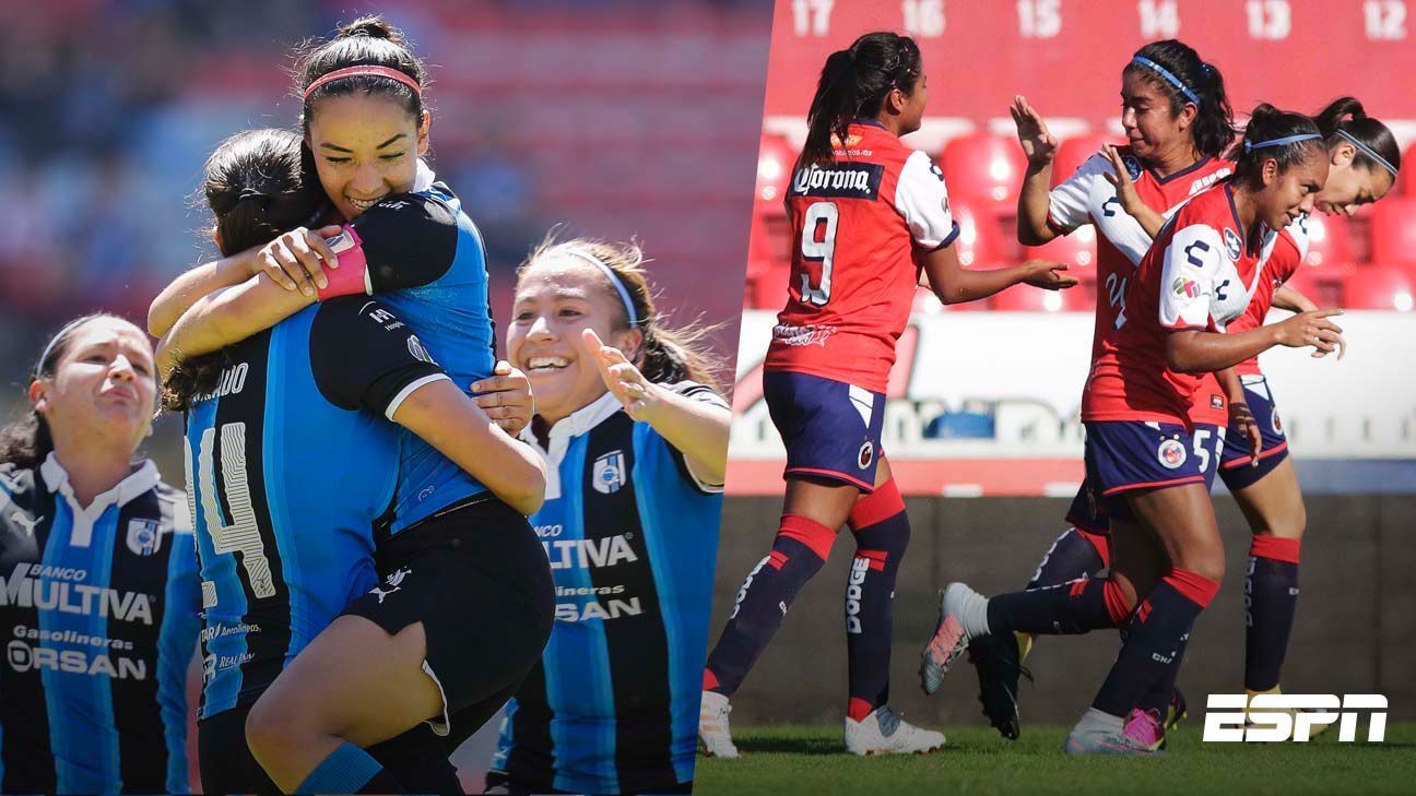 Liga MX femenil: Querétaro golea 4 a 1 al Necaxa y Veracruz alarga crisis de Cruz Azul