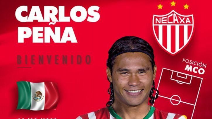 Carlos 'Gullit' Peña es nuevo jugador del Necaxa