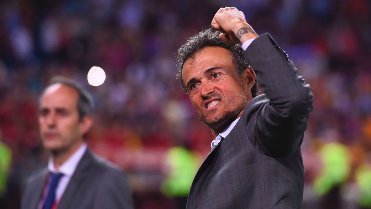 Luis Enrique, leading option to succeed Lopetegui.