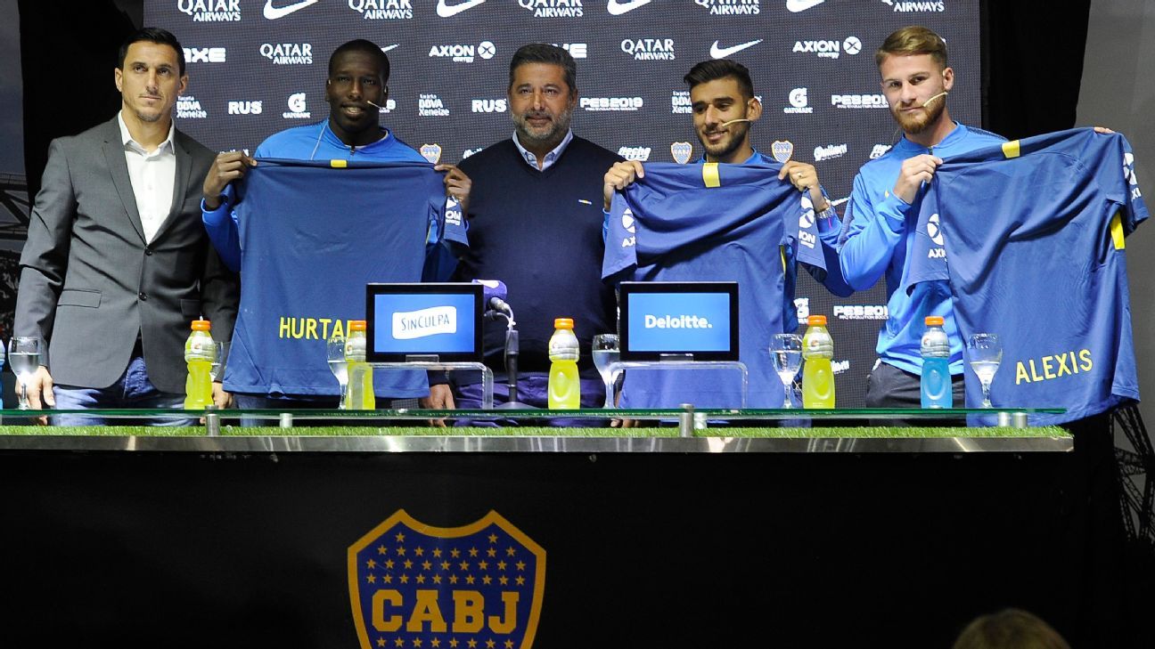 Boca Juniors presentó a sus tres refuerzos