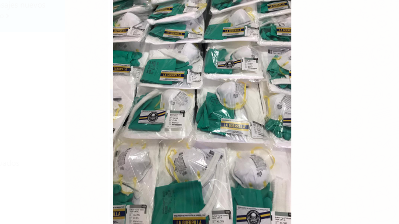 Barra del Atlético de San Luis dona 280 trajes de protección contra el coronavirus