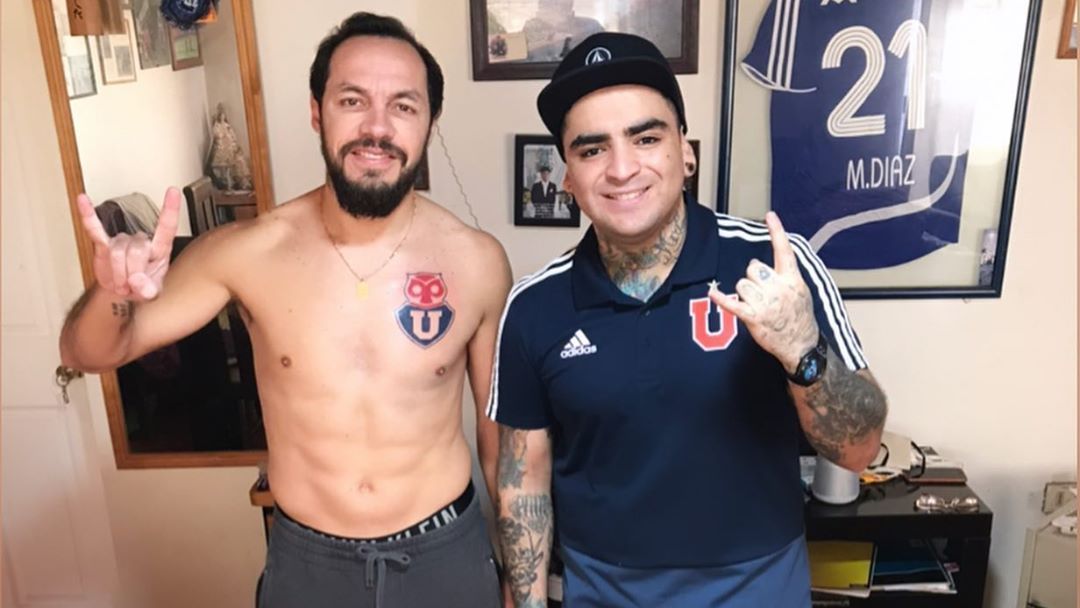 Marcelo Díaz ahora lleva literalmente a la U en el corazón