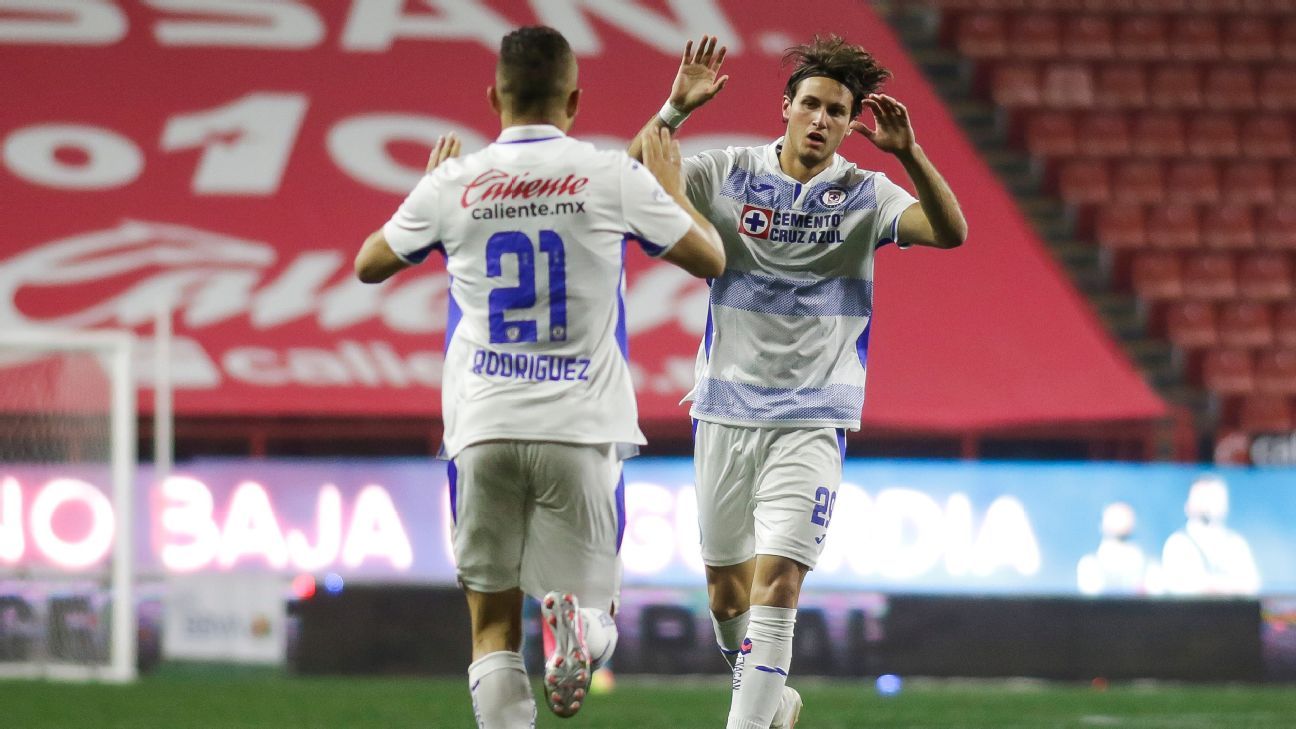 Jonathan Rodríguez y Santiago Giménez, la mancuerna goleadora de Cruz Azul