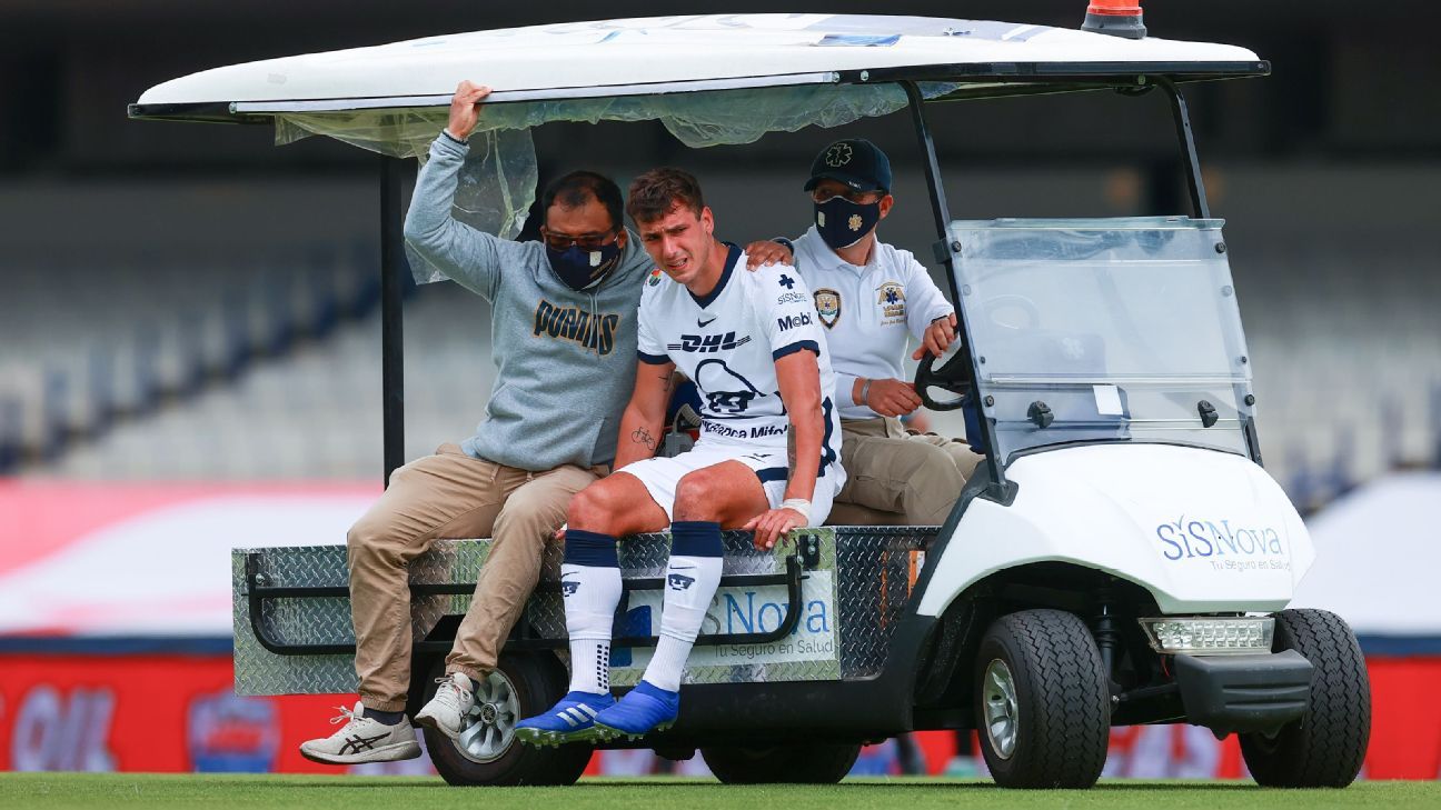 Juan Ignacio Dinenno vuelve con Pumas tras cuatro semanas