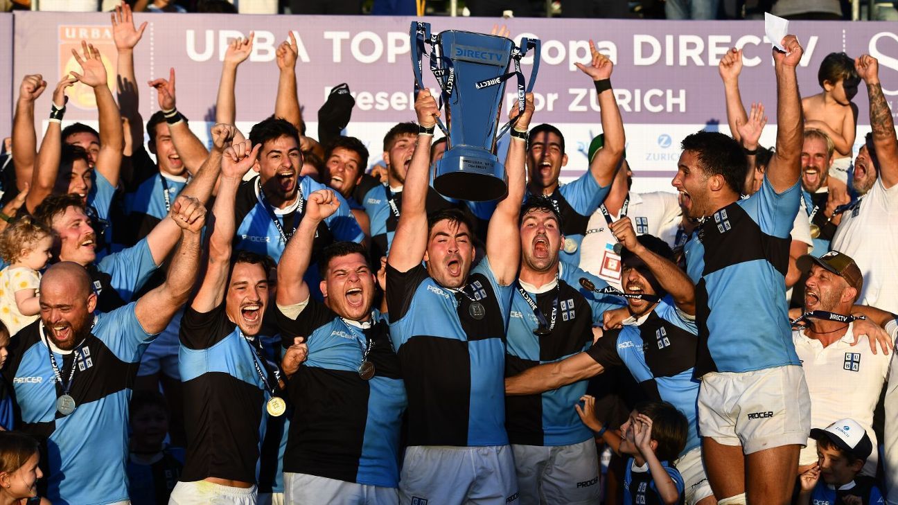 La celebracin del CUBA campen del URBA Top 12!