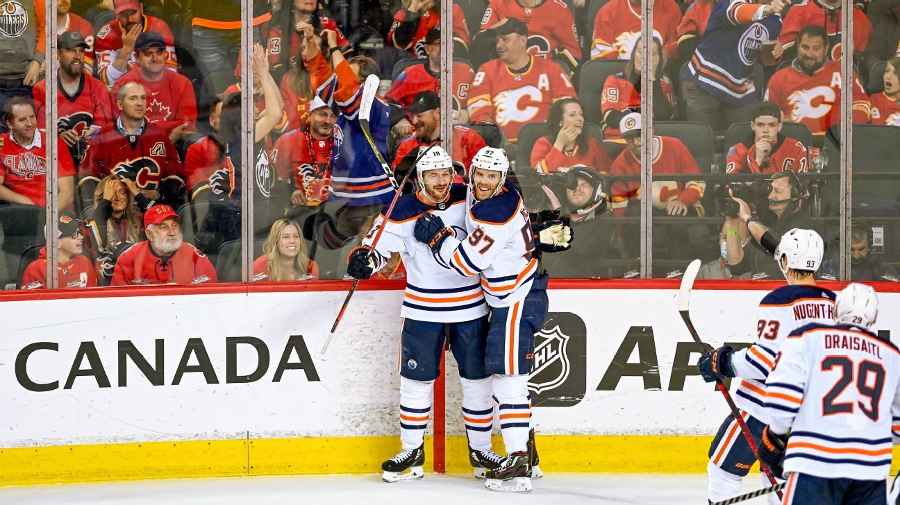 Edmonton Oilers elimina a Calgary Flames en 5 juegos para avanzar a las finales de la Conferencia Oeste.