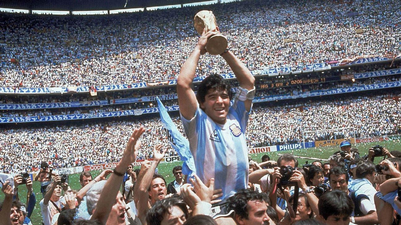 Salió a la luz un video inédito de Maradona en la México 86 - ESPN