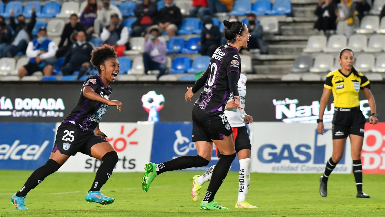 Jennifer Hermoso se estrena como goleadora de la Liga MX Femenil ante Atlas