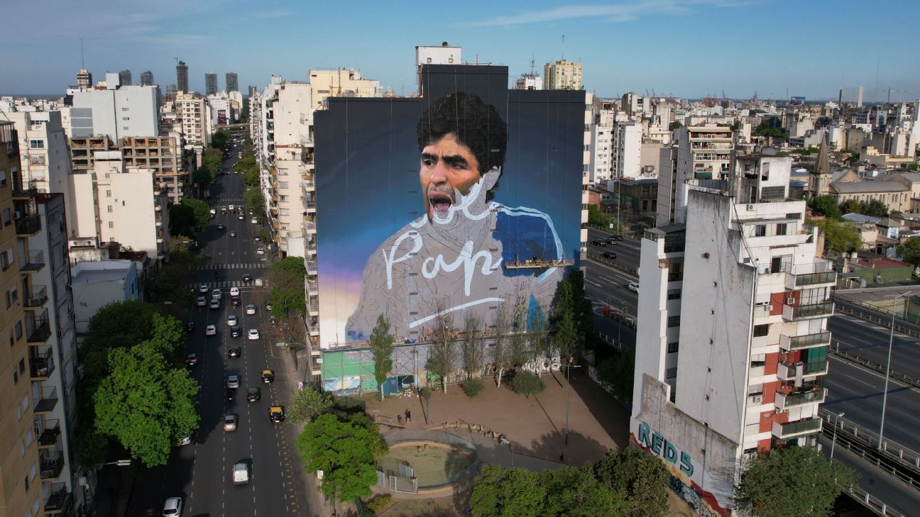 El mural más grande del mundo: se viene un tributo especial para Diego Maradona