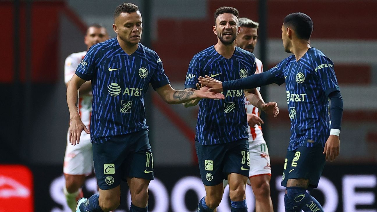 América y Necaxa empatan en duelo de altos vuelos en la Copa por México