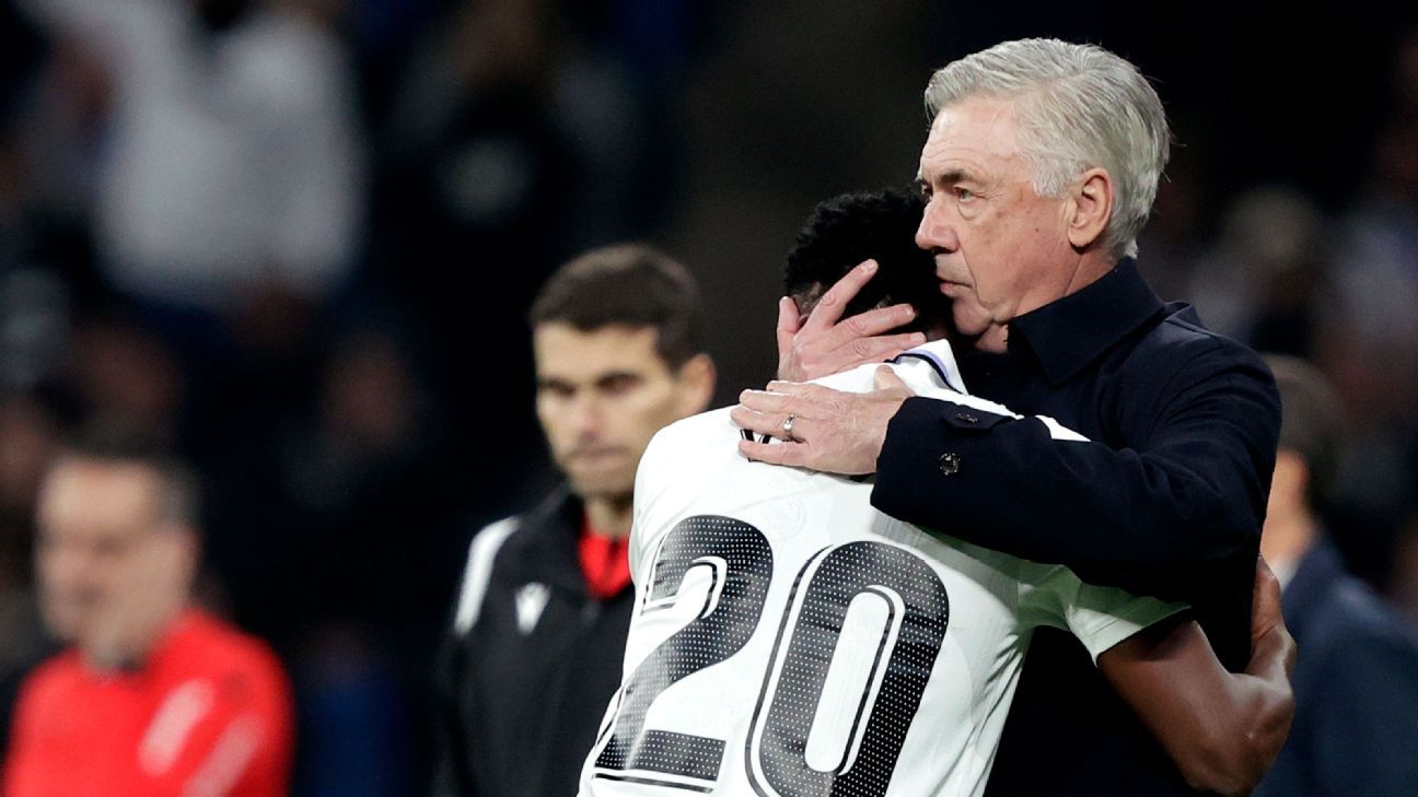 Real Madrid boss Carlo Ancelotti defends Vinicius Jr. over 'role model' criticism