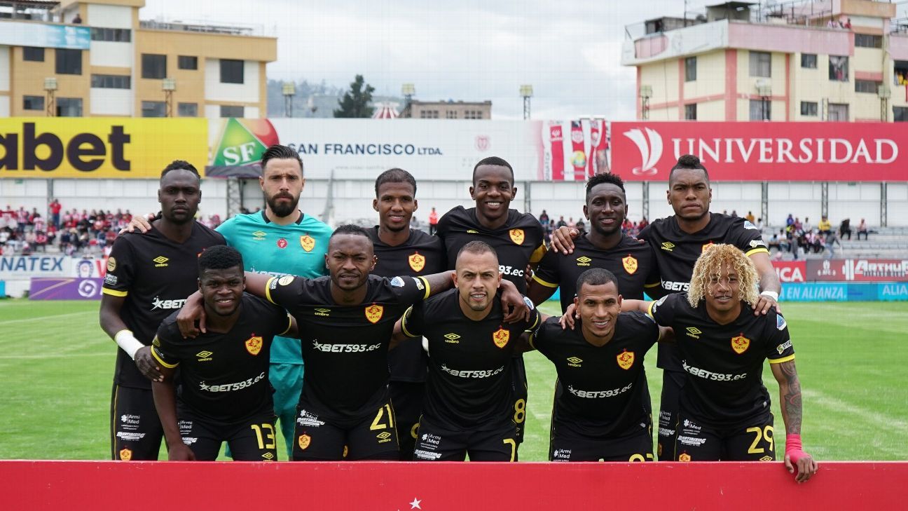 La posible formación de Aucas para enfrentar a Nacional por la CONMEBOL Libertadores - ESPN