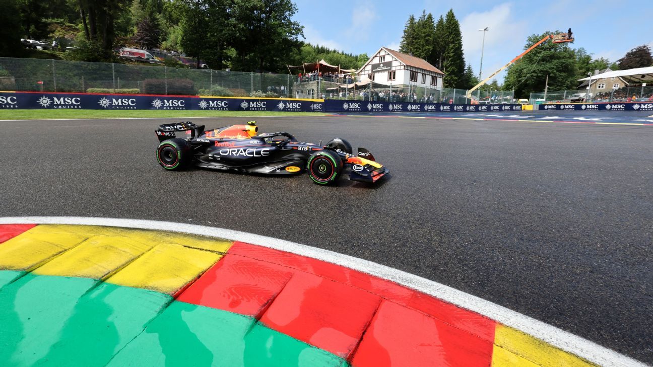 Checo saldrá octavo en la prueba sprint del Gran Premio de Bélgica - ESPN
