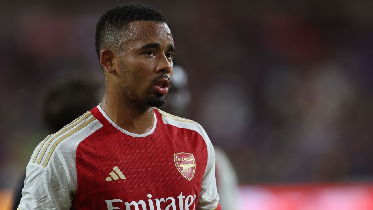Arsenal's Gabriel Jesus to miss start of season with knee injury - ESPN
