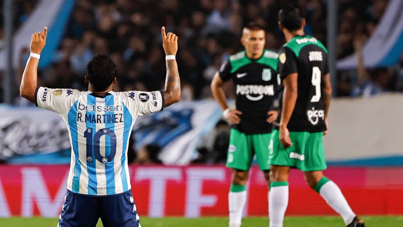 El planteamiento inicial de Nacional duró 28' minutos hasta que Racing anotó - ESPN