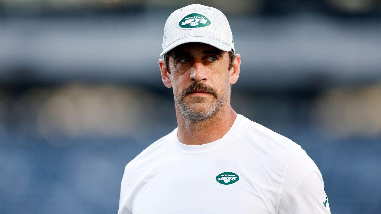 Aaron Rodgers debutará con Jets contra Giants - ESPN