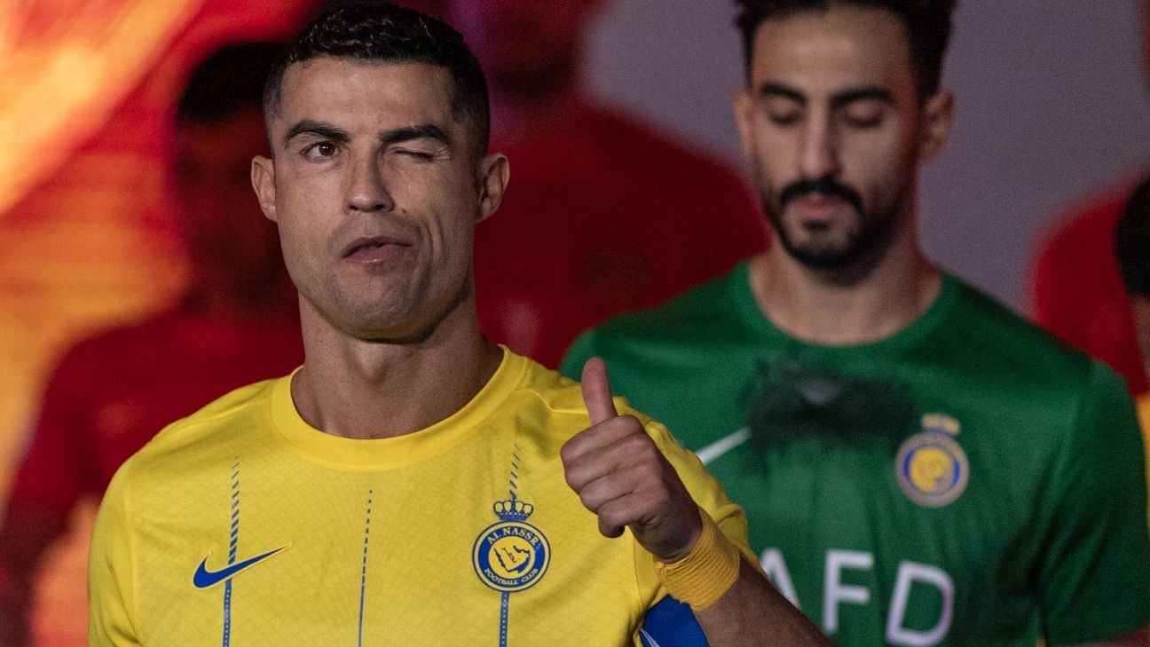 Cristiano Ronaldo marca hat trick, debuta Laporte y despega Al Nassr - ESPN