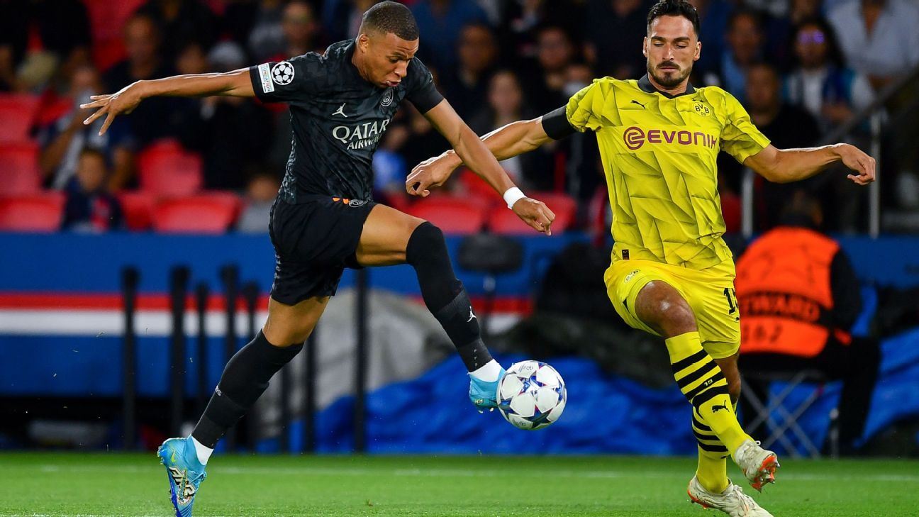 Champions: Dortmund exigirá a un PSG que debe ganar para avanzar - ESPN