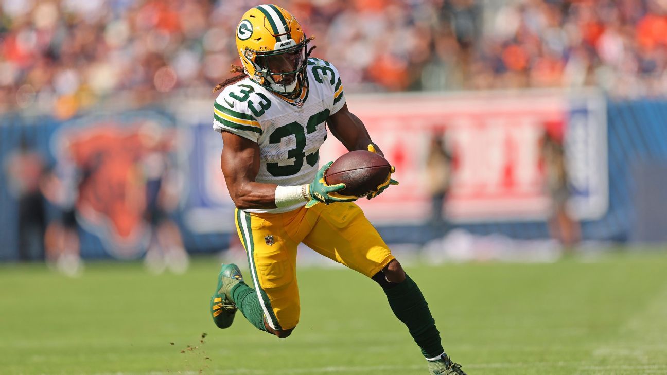 Packers RB Aaron Jones (hamstring) active vs. Broncos - ESPN