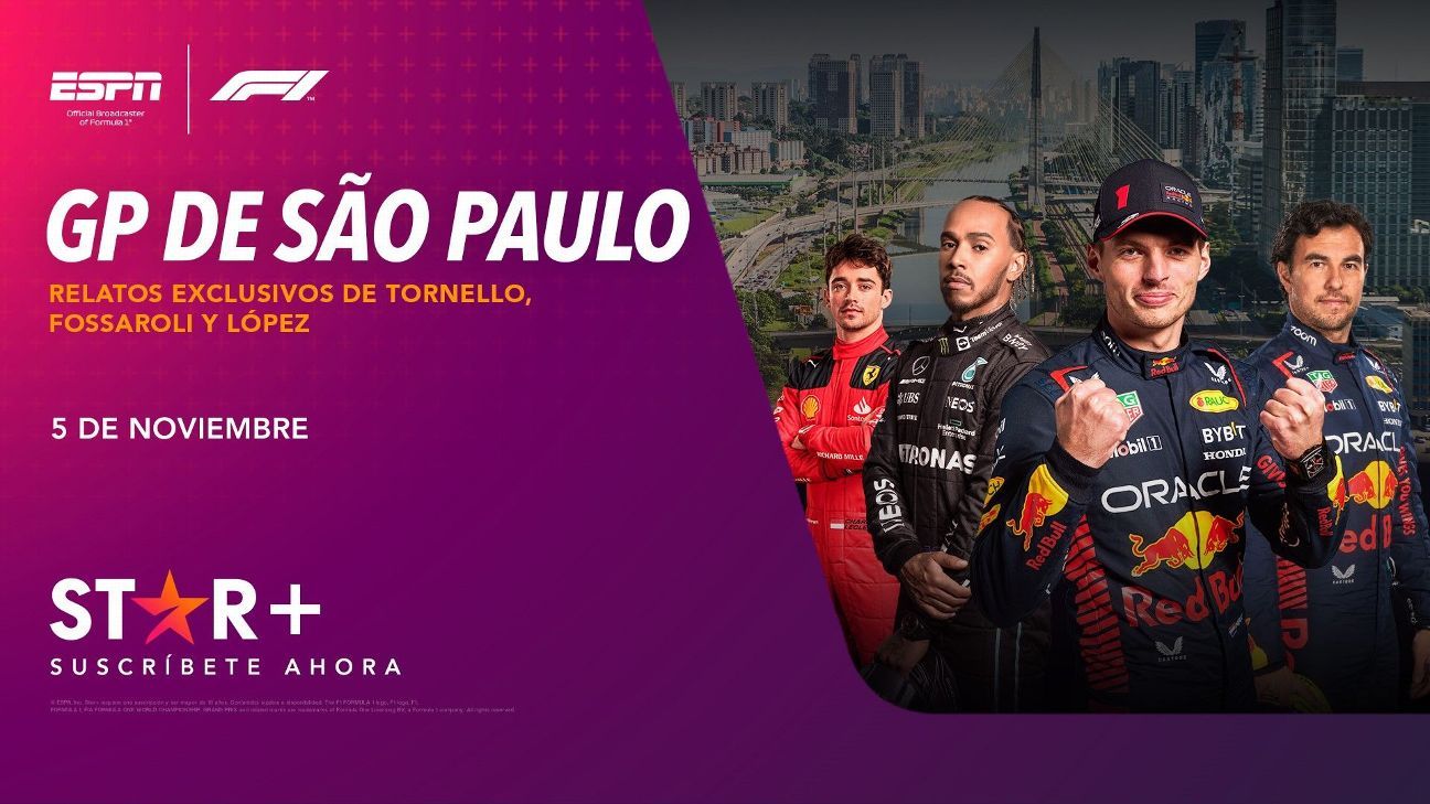 Cómo ver GP de São Paulo de Fórmula 1 por Star+ - ESPN