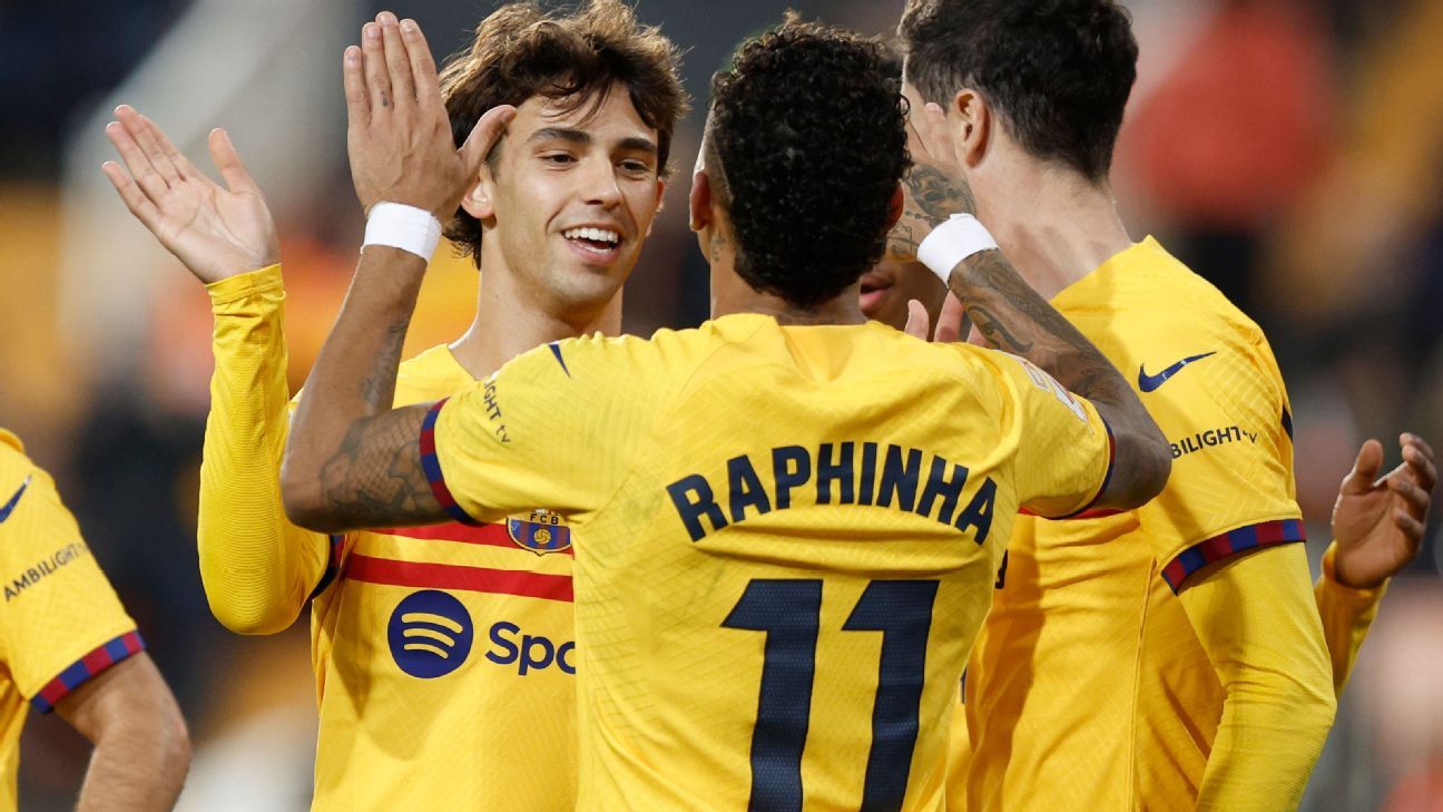 El Barcelona cierra el año en LaLiga ante el colista Almería - ESPN