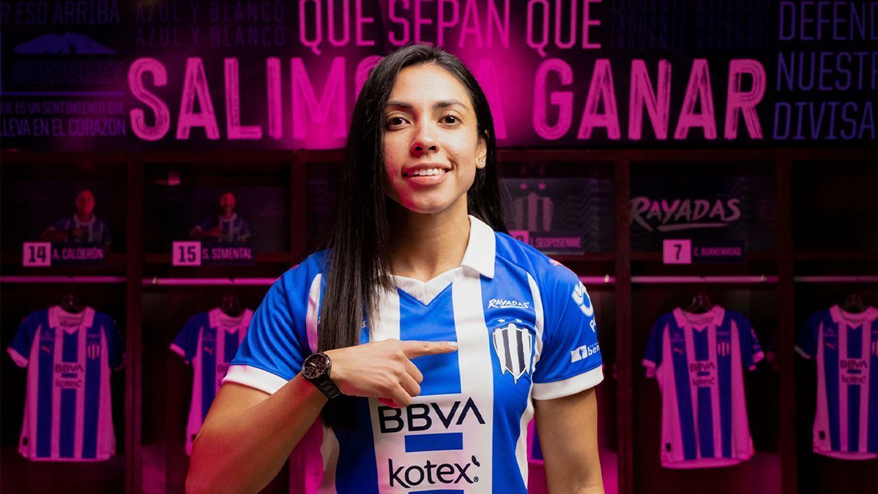 Ana Lucía Martínez en su presentación con Monterrey: 