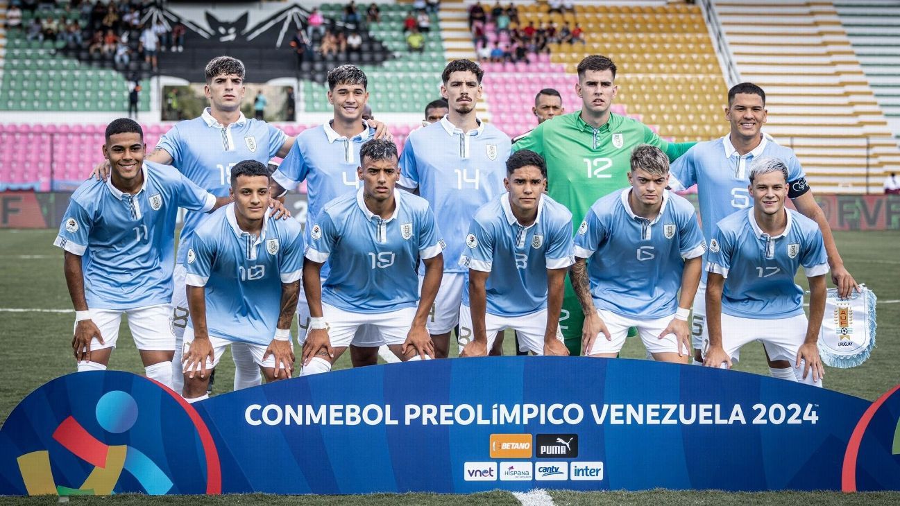 La Selección Uruguaya Sub 23 está empatando con Paraguay en su debut en el Preolímpico - ESPN