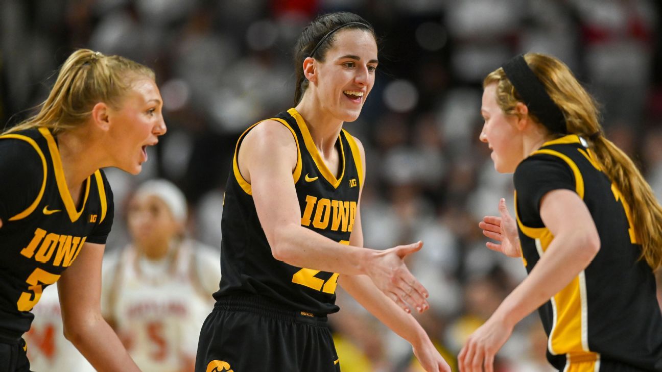 Iowa No. 2 in women's AP Top 25, South Carolina unanimous No. 1 - ESPN