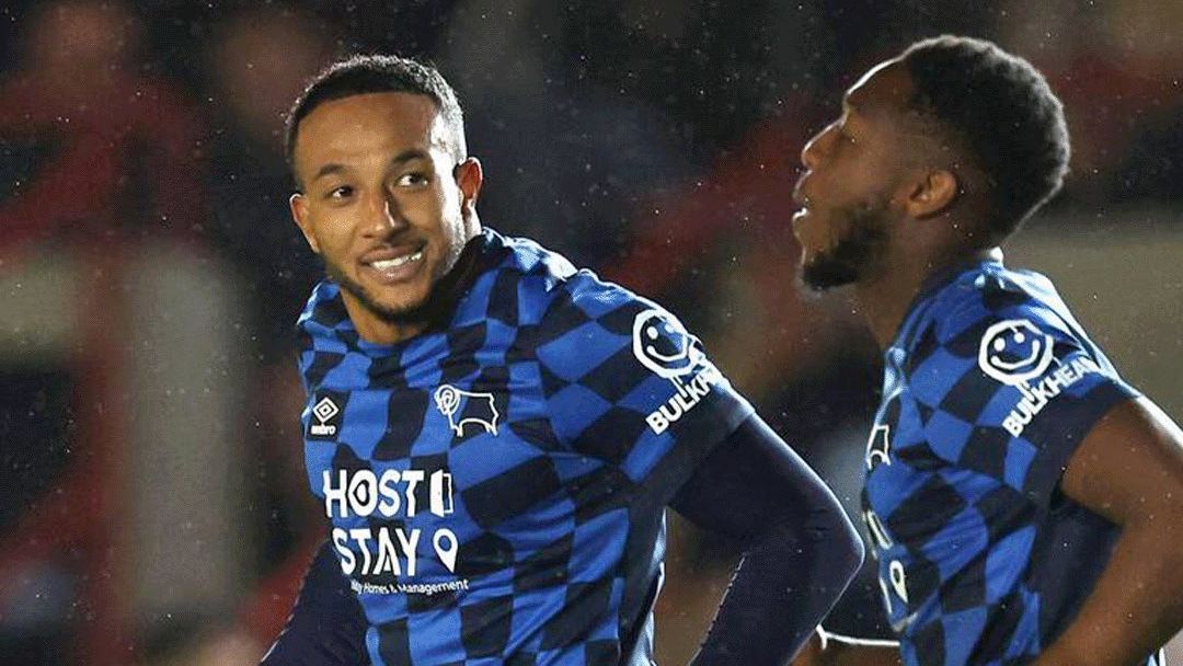 Nathaniel Méndez-Laing se luce con gol y asistencia en contundente triunfo del Derby County - ESPN