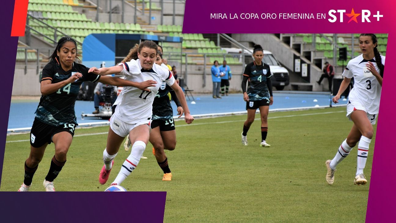 Argentina se mide con Estados Unidos en la Copa Oro Femenina - ESPN